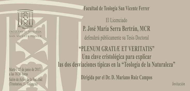 Defensa de tesis doctoral de José María Serra